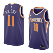 NBA Men Phoenix Suns Purple #11 KNIGHT Jersey High Quality Name and Number Print