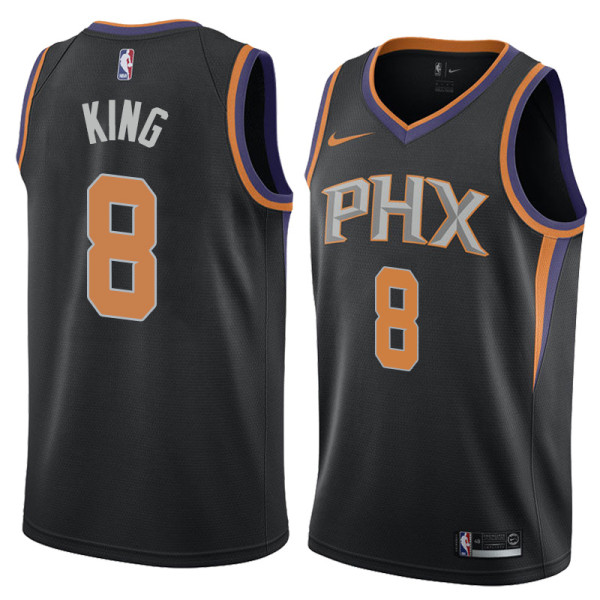 NBA Men Phoenix Suns Black #8 KING Jersey High Quality Name and Number Print