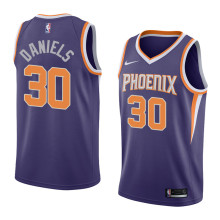 NBA Men Phoenix Suns Purple #30 DANIELS Jersey High Quality Name and Number Print