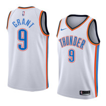 NBA Men Oklahoma City Thunder White #9 GRANT Jersey High Quality Name and Number Print