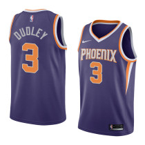 NBA Men Phoenix Suns Purple #3 DUDLEY Jersey High Quality Name and Number Print