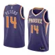 NBA Men Phoenix Suns Purple #14 PETERS Jersey High Quality Name and Number Print