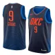 NBA Men Oklahoma City Thunder Dark Blue #9 GRANT Jersey High Quality Name and Number Print