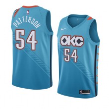 NBA Men Oklahoma City Thunder Light Blue #54 PATTERSON Jersey High Quality Name and Number Print