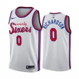 NBA Men Philadelphia 76ers 19-20 Season White #0 RICHARDSON Jersey High Quality Name and Number Print