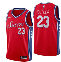 NBA Men Philadelphia 76ers Red #23 BURKE Jersey High Quality Name and Number Print