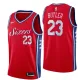 NBA Men Philadelphia 76ers Red #23 BURKE Jersey High Quality Name and Number Print