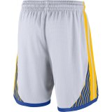 NBA Men Golden State Warriors White Pant High Quality Name and Number Print