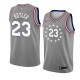 NBA Men Philadelphia 76ers Grey City #23 BUTLER Jersey High Quality Name and Number Print