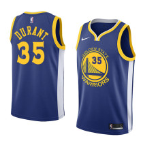 NBA Men Golden State Warriors Blue #35 DURANT Jersey High Quality Name and Number Print