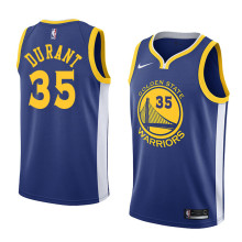 NBA Men Golden State Warriors Blue #35 DURANT Jersey High Quality Name and Number Print