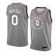 NBA Men Philadelphia 76ers Grey City #0 BAYLESS Jersey High Quality Name and Number Print