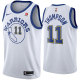 NBA Men Golden State Warriors Retro White #11 THOMPSON Jersey High Quality Name and Number Print