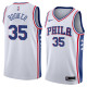 NBA Men Philadelphia 76ers White #35 BOOKER Jersey High Quality Name and Number Print