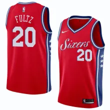 NBA Men Philadelphia 76ers Red #20 FULTZ Jersey High Quality Name and Number Print