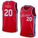 NBA Men Philadelphia 76ers Red #20 FULTZ Jersey High Quality Name and Number Print