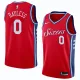 NBA Men Philadelphia 76ers Red #0 BAYLESS Jersey High Quality Name and Number Print