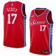 NBA Men Philadelphia 76ers Red #17 REDICK Jersey High Quality Name and Number Print