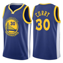 NBA Men Golden State Warriors Blue #30 CURRY Jersey High Quality Name and Number Print