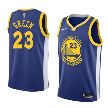 NBA Men Golden State Warriors Blue #23 GREEN Jersey High Quality Name and Number Print