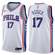 NBA Men Philadelphia 76ers White #17 REDICK Jersey High Quality Name and Number Print
