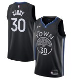 NBA Men Golden State Warriors 19-20 Season Black #30 CURRY Jersey High Quality Name and Number Print