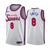 NBA Men Philadelphia 76ers 19-20 Season White #8 SMITH Jersey High Quality Name and Number Print