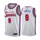 NBA Men Philadelphia 76ers 19-20 Season White #8 SMITH Jersey High Quality Name and Number Print