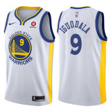 NBA Men Golden State Warriors White #9 IGUODALA Jersey High Quality Name and Number Print