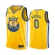 NBA Men Golden State Warriors 19-20 Season Yellow #0 RUSSELL Jersey High Quality Name and Number Print