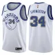 NBA Men Golden State Warriors Retro White #34 LIVINGSTON Jersey High Quality Name and Number Print