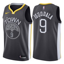 NBA Men Golden State Warriors Black #9 IGUODALA Jersey High Quality Name and Number Print