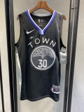 NBA Men Golden State Warriors 19-20 Season Black #30 CURRY Jersey High Quality Name and Number Print
