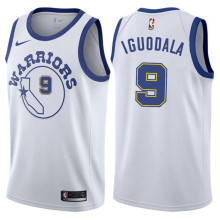 NBA Men Golden State Warriors Retro White #9 IGUODALA Jersey High Quality Name and Number Print