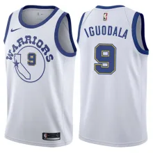 NBA Men Golden State Warriors Retro White #9 IGUODALA Jersey High Quality Name and Number Print