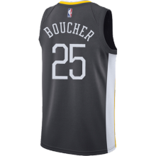 NBA Men Golden State Warriors Black #25 BOUCHER Jersey High Quality Name and Number Print