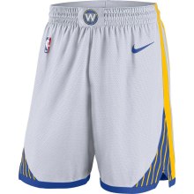 NBA Men Golden State Warriors White Pant High Quality Name and Number Print