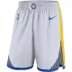 NBA Men Golden State Warriors White Pant High Quality Name and Number Print