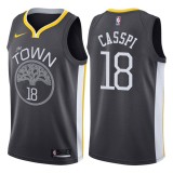 NBA Men Golden State Warriors Black #18 CASSPI Jersey High Quality Name and Number Print