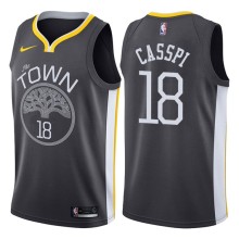 NBA Men Golden State Warriors Black #18 CASSPI Jersey High Quality Name and Number Print