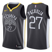 NBA Men Golden State Warriors Black #27 PACHULIA Jersey High Quality Name and Number Print