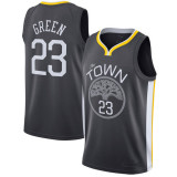 NBA Men Golden State Warriors Black #23 GREEN Jersey High Quality Name and Number Print