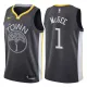 NBA Men Golden State Warriors Black #1 McGEE Jersey High Quality Name and Number Print
