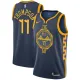 NBA Men Golden State Warriors Navy #11 THOMPSON Jersey High Quality Name and Number Print