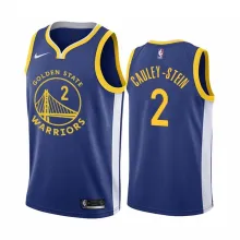 NBA Men Golden State Warriors 19-20 Season Blue #2 CAULEY-STEIN Jersey High Quality Name and Number Print