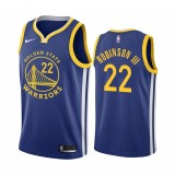 NBA Men Golden State Warriors 19-20 Season Blue #22 ROBINSON Jersey High Quality Name and Number Print