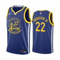 NBA Men Golden State Warriors 19-20 Season Blue #22 ROBINSON Jersey High Quality Name and Number Print