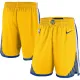 NBA Men Golden State Warriors 19-20 Season Yellow Pant Short High Quality Name and Number Print
