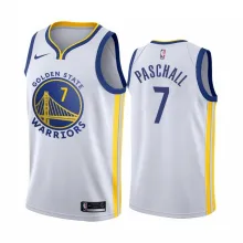 NBA Men Golden State Warriors 19-20 Season White #7 PASCHALL Jersey High Quality Name and Number Print