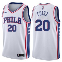 NBA Men Philadelphia 76ers White #20 FULTZ Jersey High Quality Name and Number Print